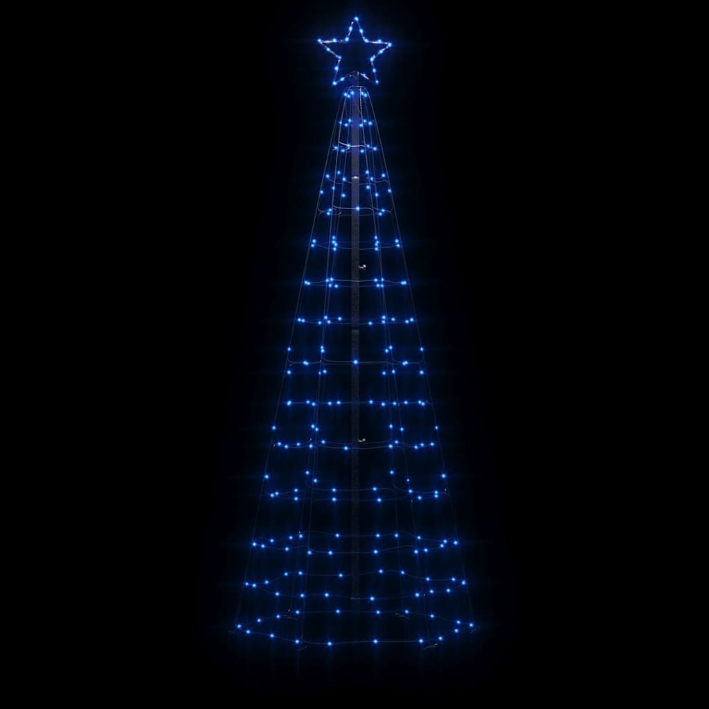Vidaxl led-kerstboom met spikes 220 leds 180 cm blauw