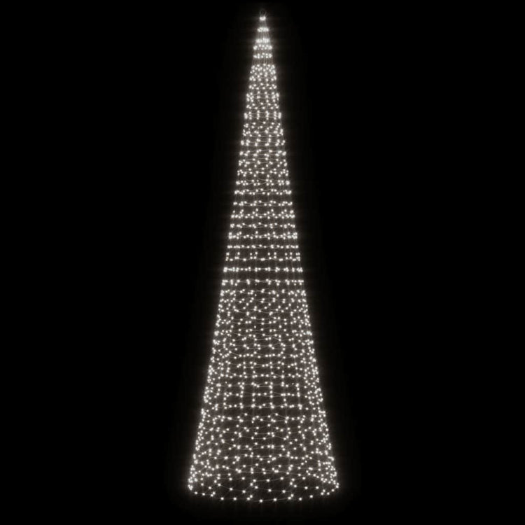 Vidaxl led-kerstboom 1534 leds koud wit 500 cm
