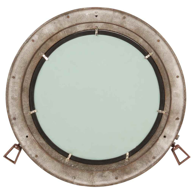 Vidaxl wandspiegel patrijspoort ø50 cm aluminium en glas