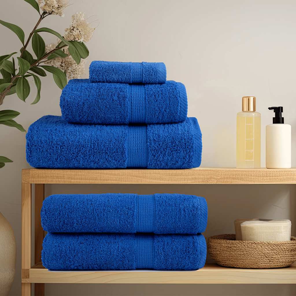 Vidaxl badhanddoeken frogn 10 st 100x150 cm 360 g m² blauw
