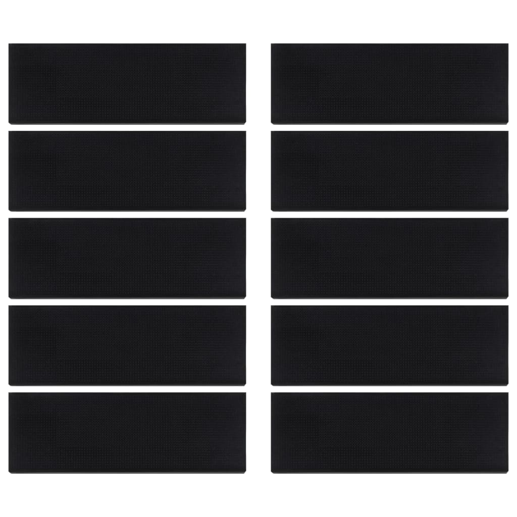 Vidaxl trapmatten 10 st 25x75 cm rubber