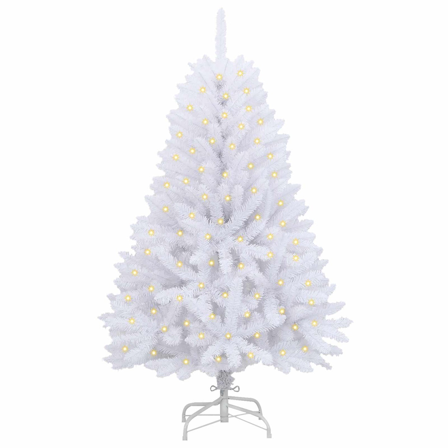 Vidaxl kunstkerstboom met 150 led wit 150 cm pvc en metaal