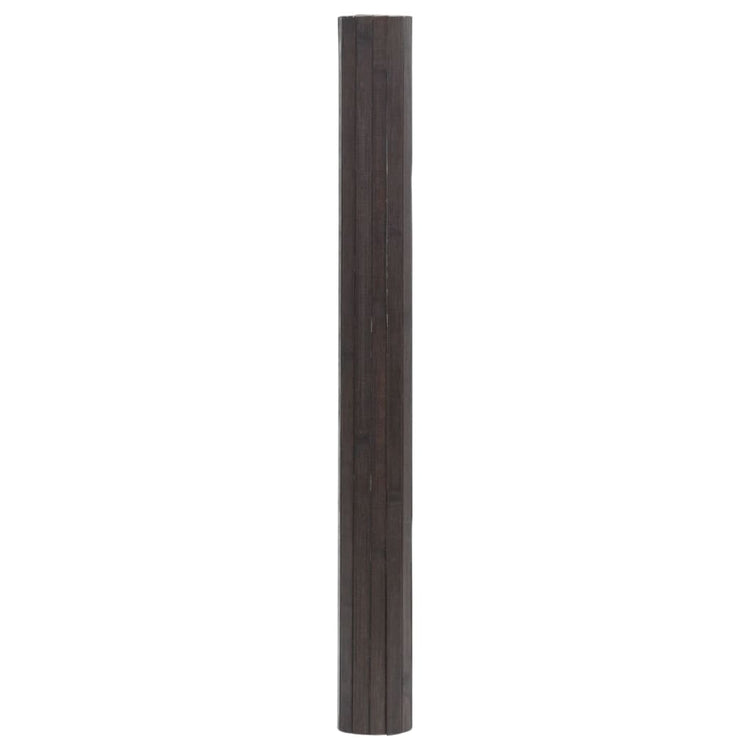 Vidaxl vloerkleed rechthoekig 100x300 cm bamboe donkerbruin