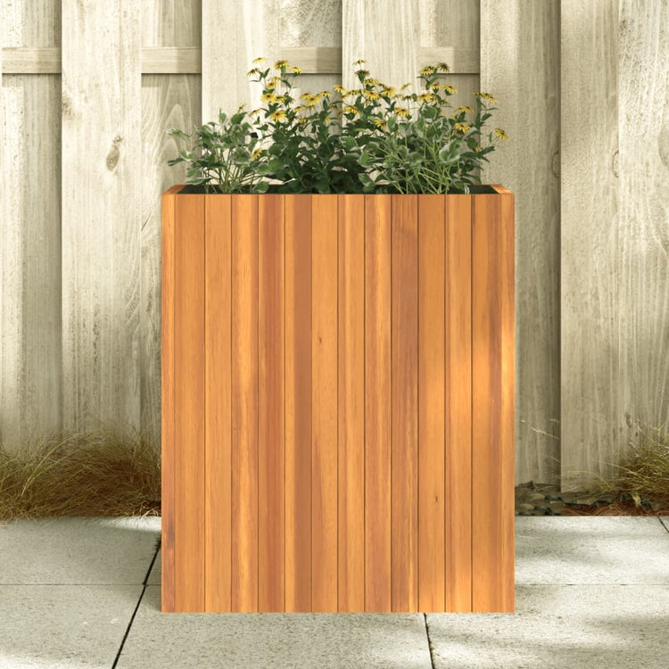 Vidaxl plantenbak 59x27,5x70 cm massief acaciahout