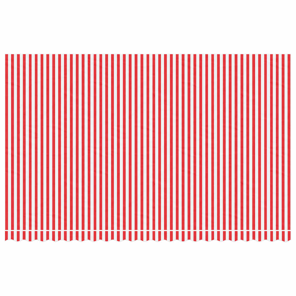 Vidaxl vervangingsdoek voor luifel gestreept 5x3 m rood en wit