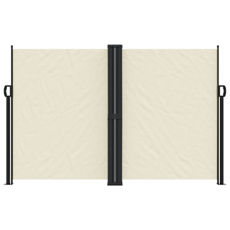Vidaxl windscherm uittrekbaar 160x600 cm crèmekleurig