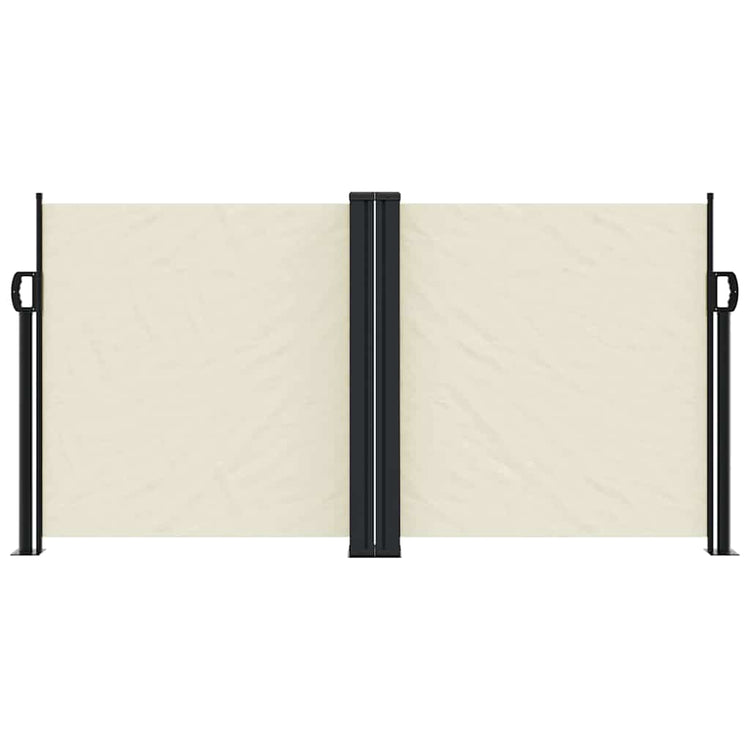 Vidaxl windscherm uittrekbaar 120x1200 cm crèmekleurig