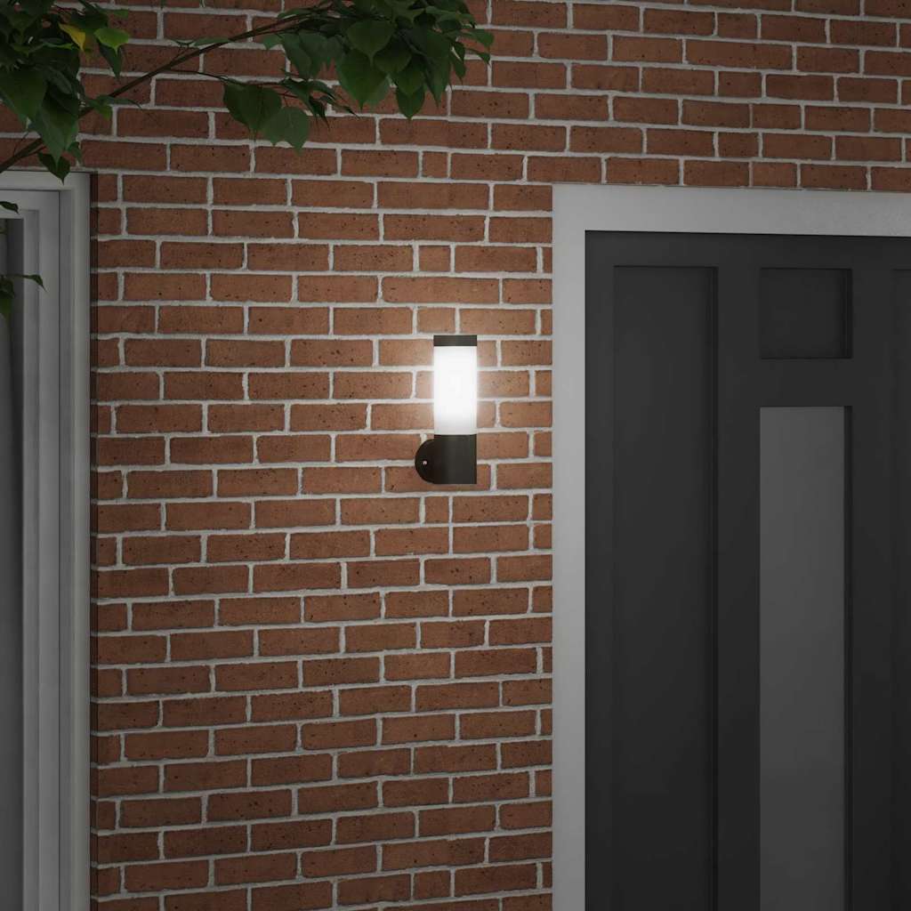 Vidaxl buiten wandlamp zwart 12 x 8,5 x 27 cm