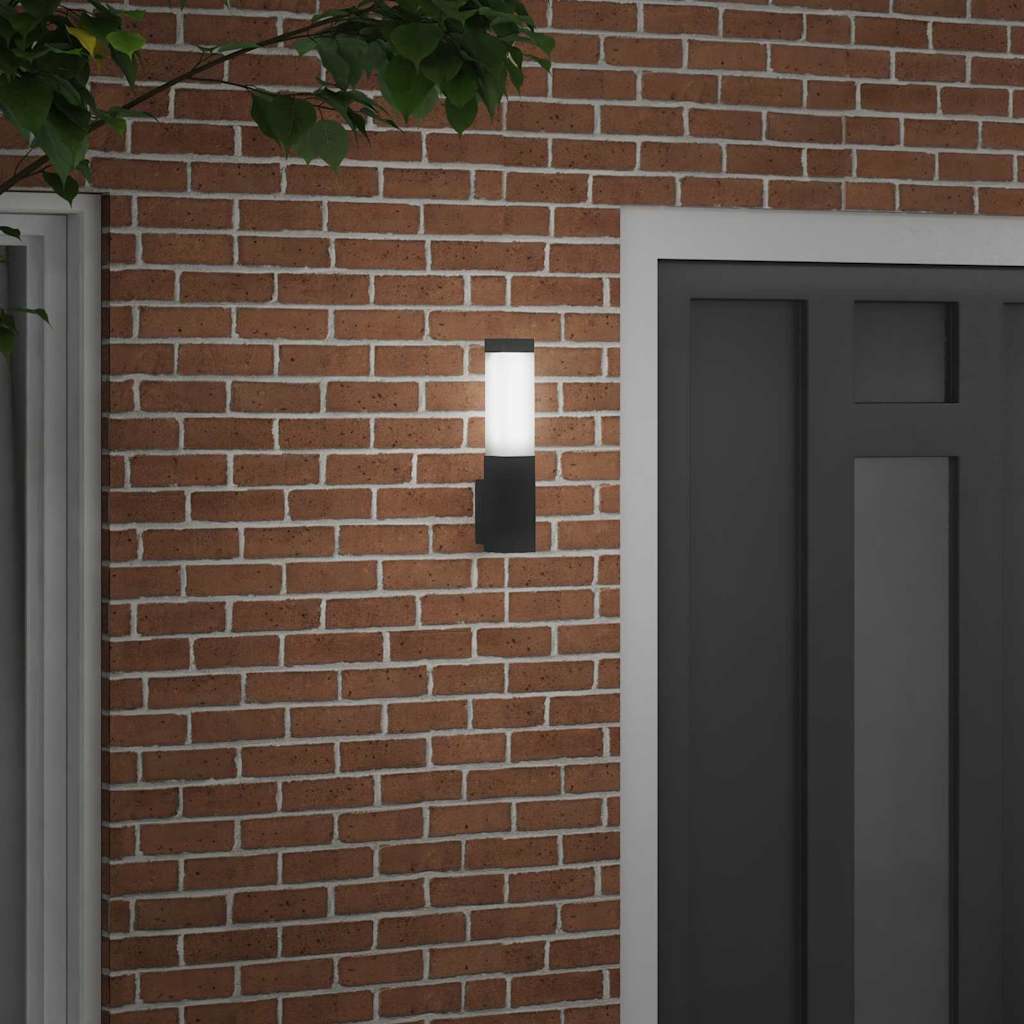 Vidaxl buiten wandlamp zwart 10.5 x 6 x 33 cm