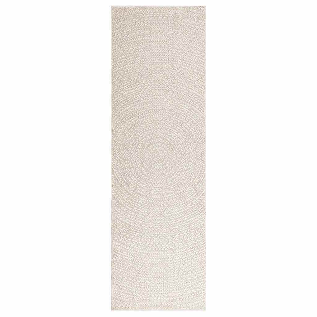 Vidaxl vloerkleed zizur room binnen en buiten 80x250 cm jute look
