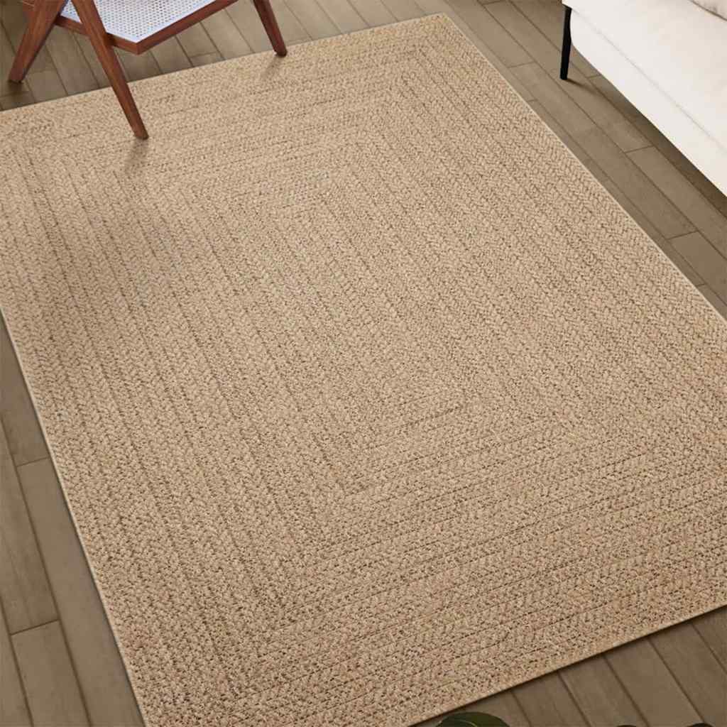 Vidaxl vloerkleed zizur beige binnen en buiten 200x290 cm jute look