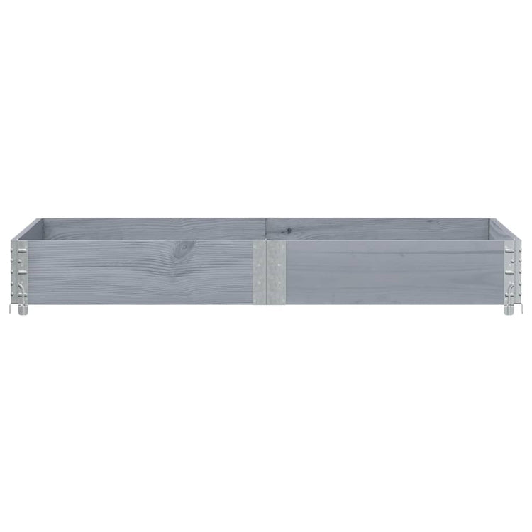VidaXL Plantenbak 150x100 cm massief grenenhout grijs