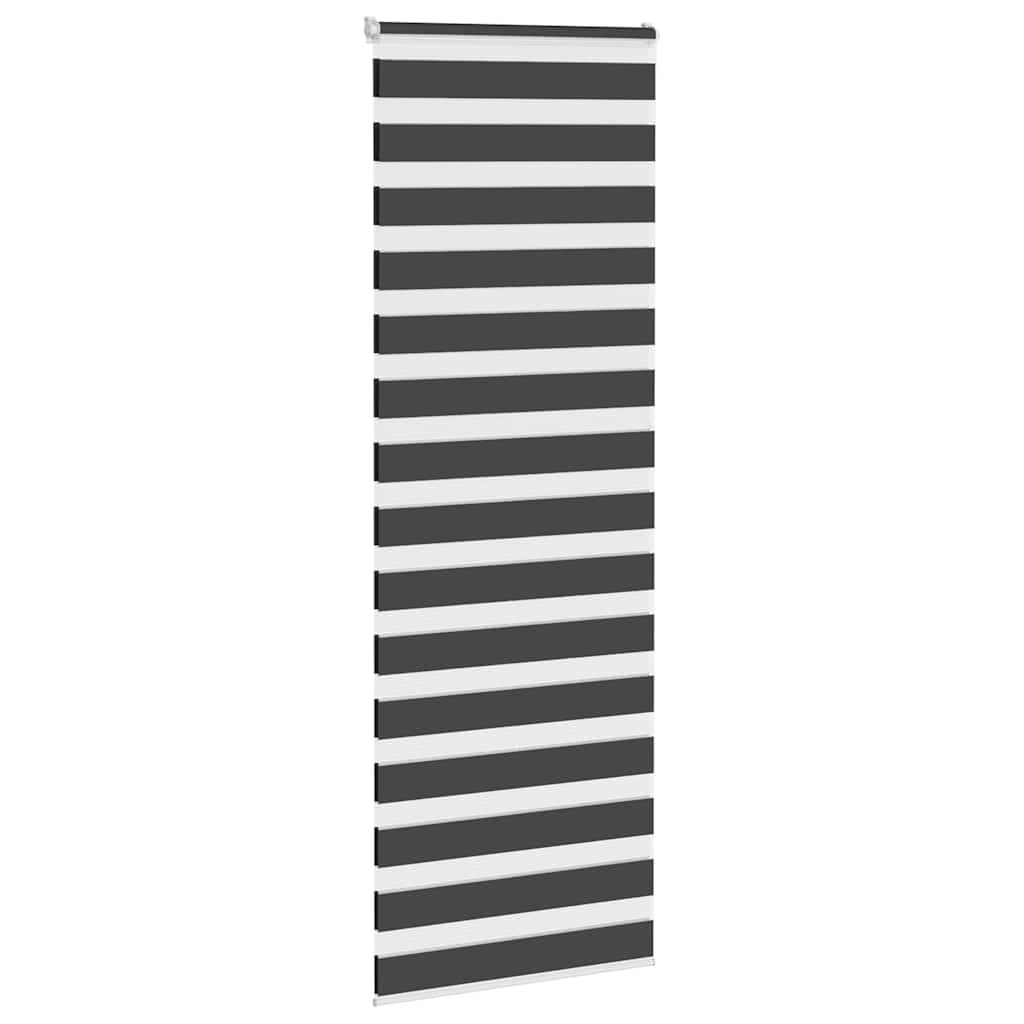 Vidaxl zebra rolgordijn 70x230 cm stofbreedte 65,9 cm zwart
