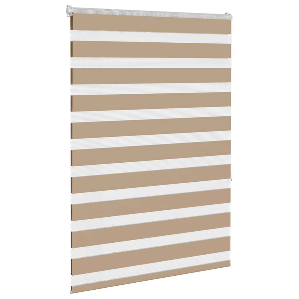 Vidaxl zebra blind 110x150 cm stofbreedte 105,9 cm polyester zandbruin