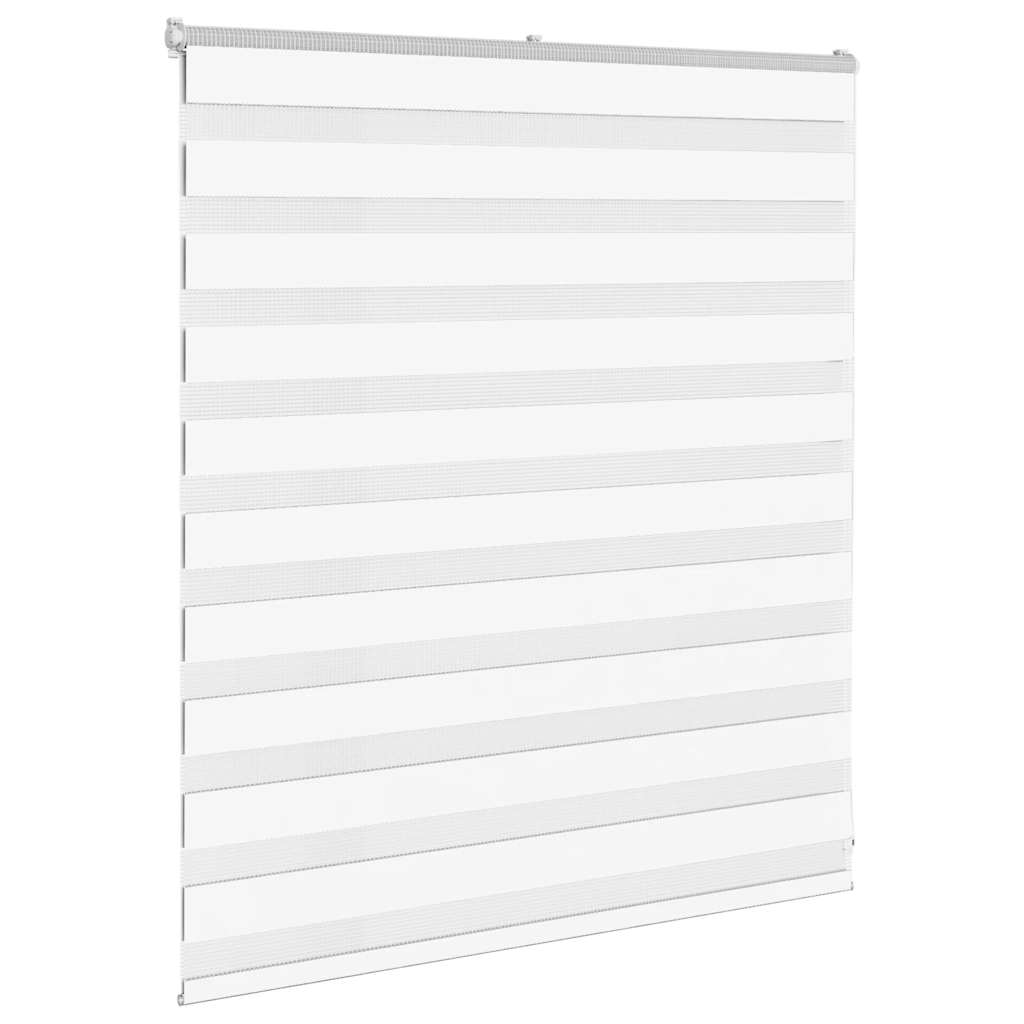 Vidaxl zebra blind 135x100 cm stofbreedte 130,9 cm polyester wit