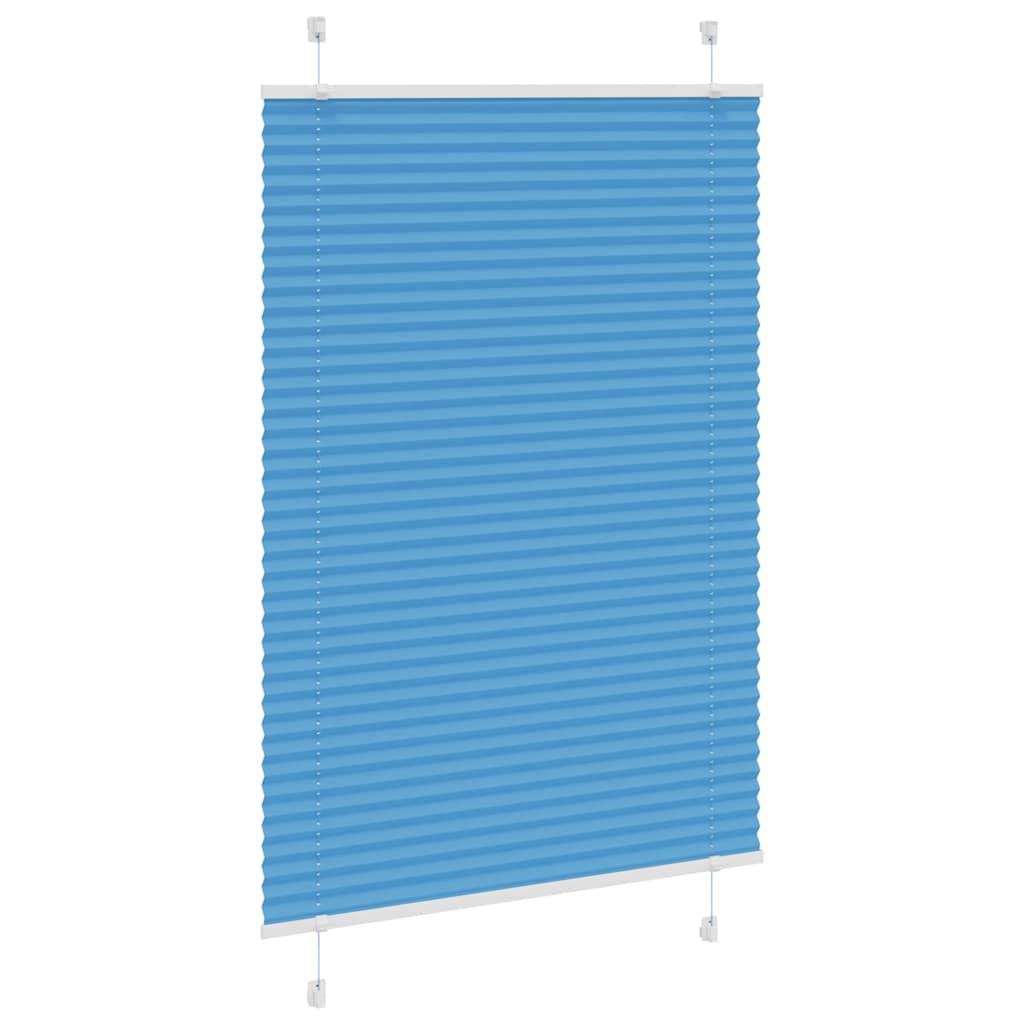 Vidaxl plissé rolgordijn 90x150 cm stofbreedte 89,4 cm polyester blauw