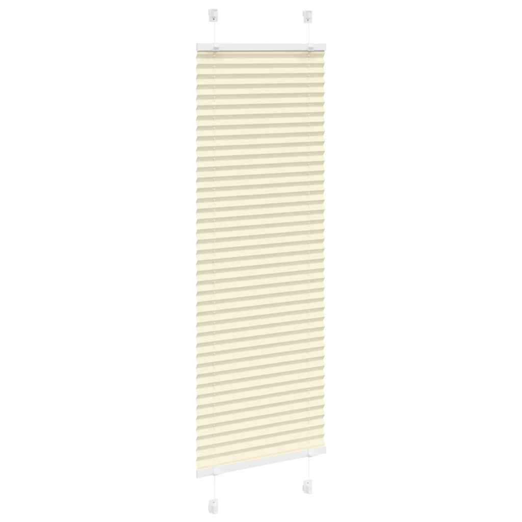 Vidaxl plissé rolgordijn 50x100 cm stofbreedte 49,4 cm polyester crème