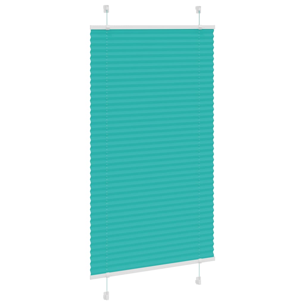 Vidaxl plissé rolgordijn 75x150 cm stofbreedte 74,4 cm petrol groen