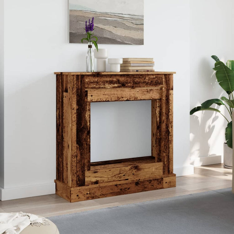 Vidaxl haardombouw 90x30x90 cm bewerkt hout oud houtkleurig