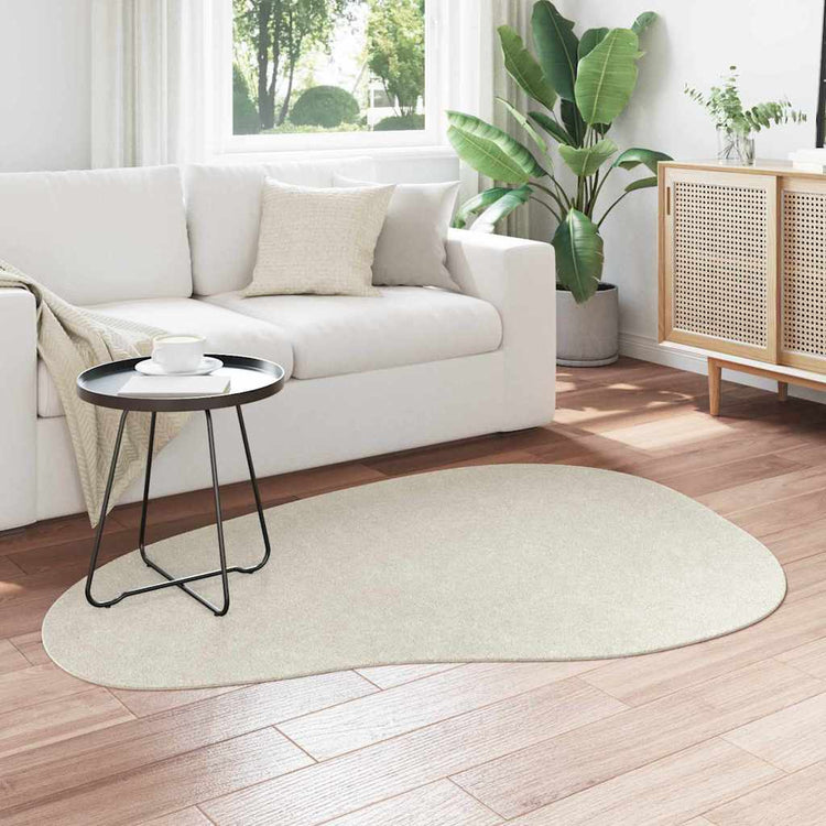 Vidaxl tapijt huarte crèmekleurig 120 x 170 cm polyester