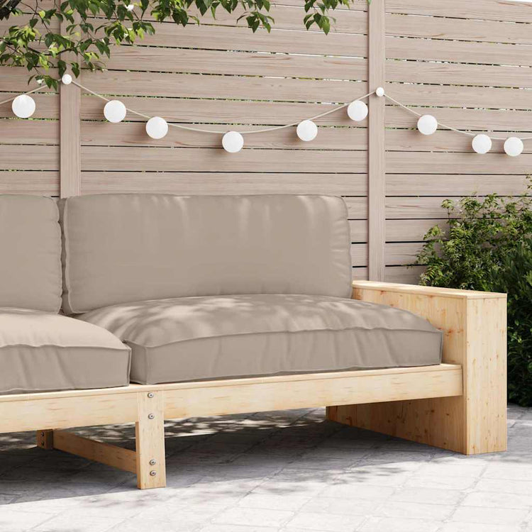 Vidaxl kussen oxford stof taupe 120 x 80 x 12 cm