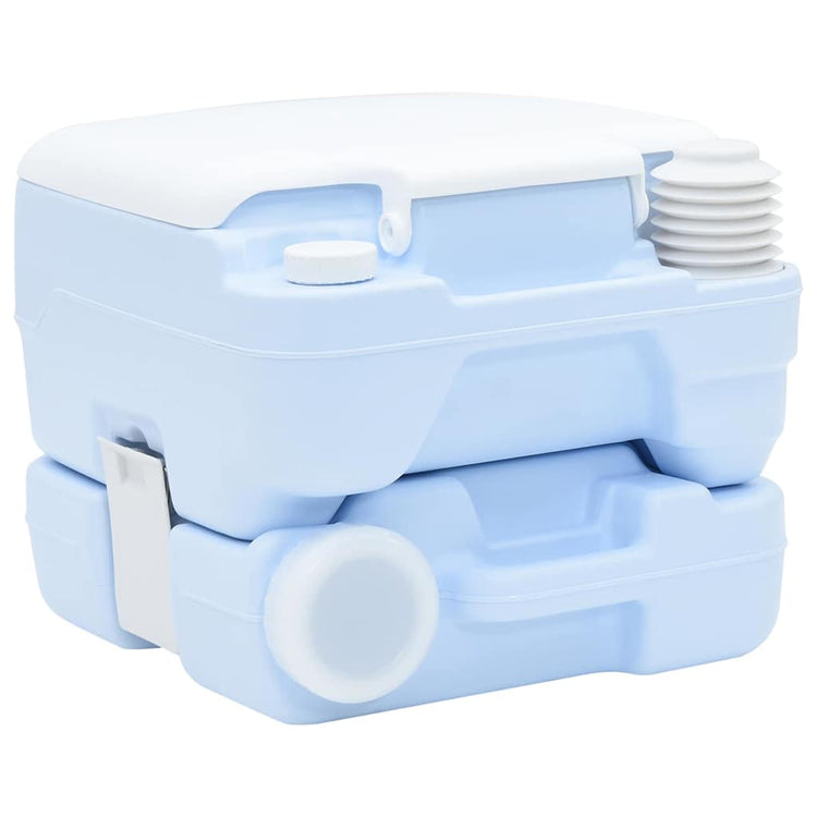 Vidaxl camping toilet lichtblauw en wit 41,5 x 36,5 x 30 cm polyetheen