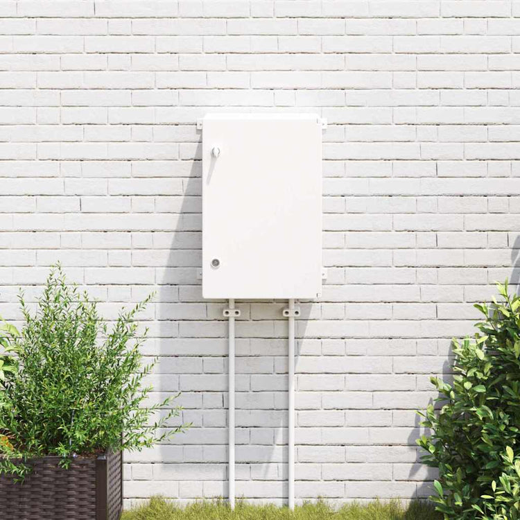 Vidaxl bedieningskast grijs 47 x 20 x 50 cm abs kunststof