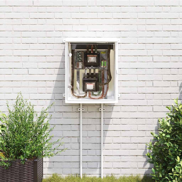 Vidaxl bedieningskast grijs 57 x 23 x 60 cm abs kunststof