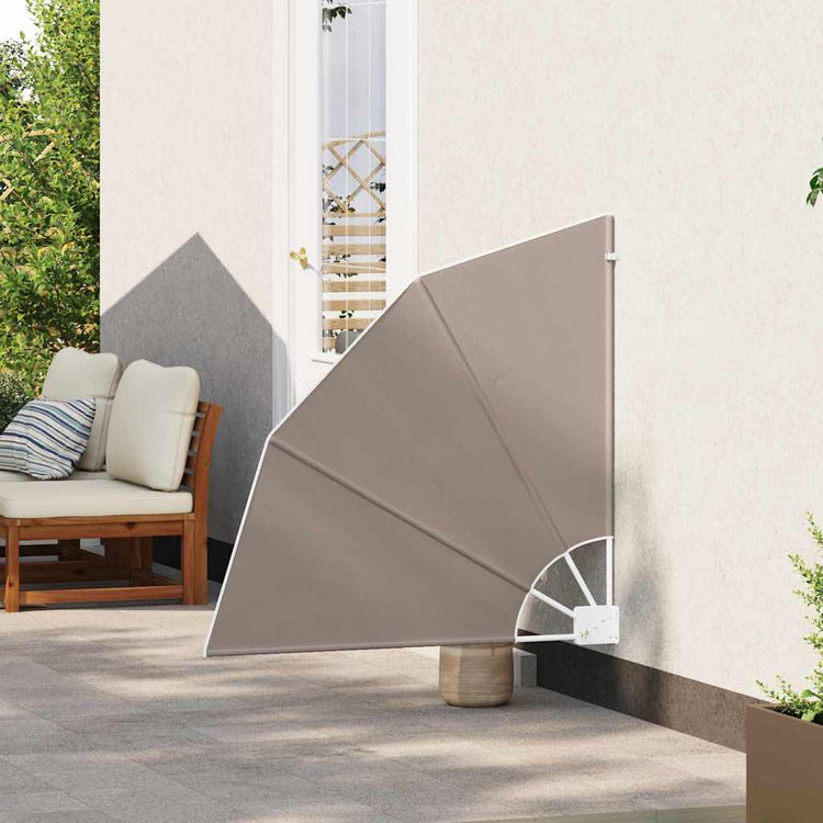 Vidaxl balkon privacy scherm taupe 115 x 115 cm polyester
