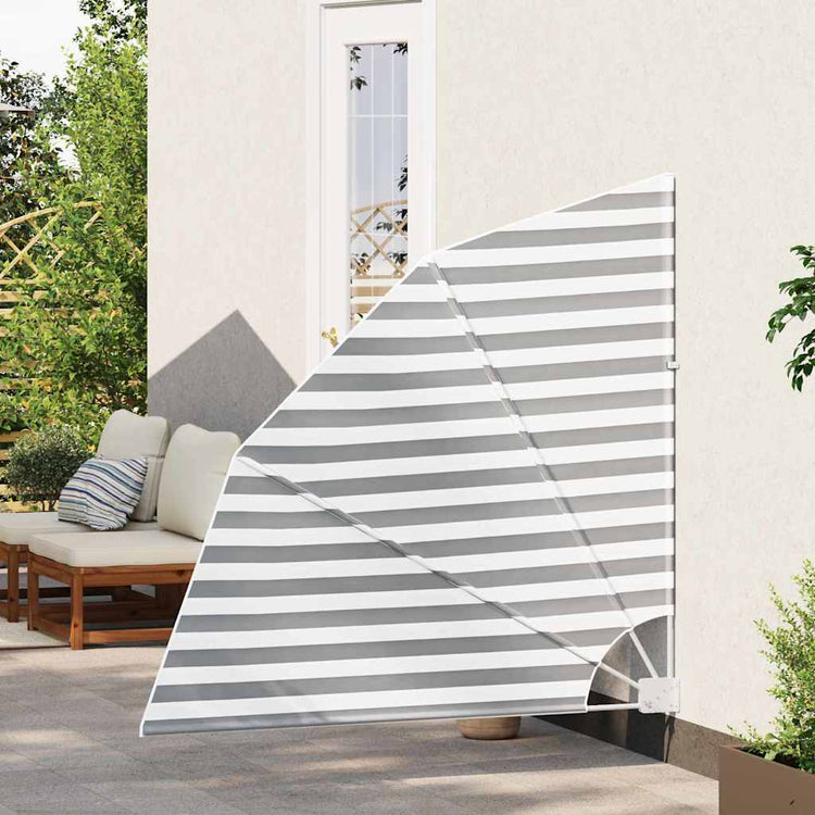 Vidaxl balkon privacy scherm antraciet en wit 160 x 160 cm polyester