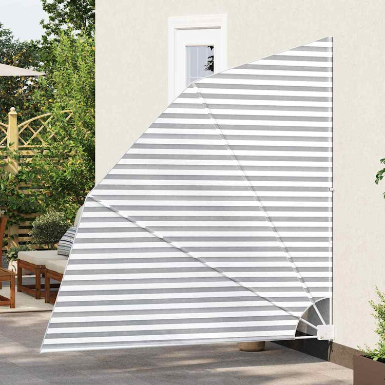 Vidaxl balkon privacy scherm antraciet en wit 210 x 210 cm polyester