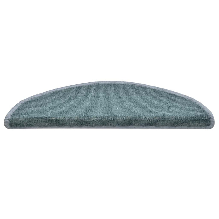 Vidaxl trapmatten 30 st 56x17x3 cm zeeblauw halfrond