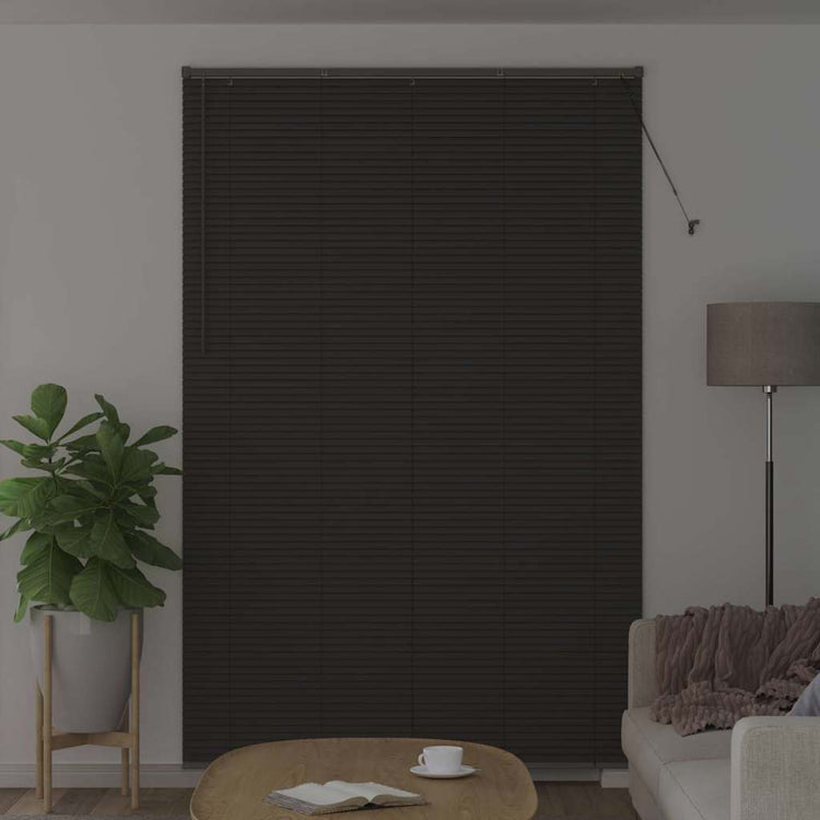 Vidaxl venetiaanse jaloezie donkergrijs 220 x 140 cm 25 mm aluminium