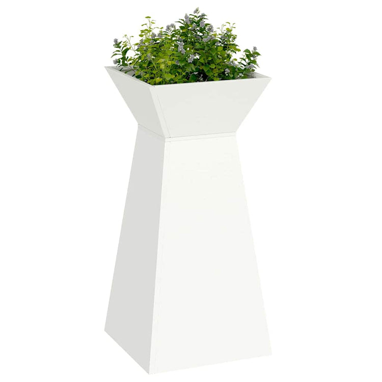 Vidaxl pilaar plantenbak wit 35 x 35 x 73 cm