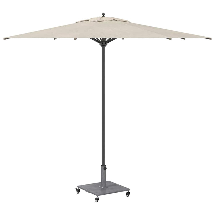 Vidaxl parasolvoet 26.75 kg donkergrijze houtlook vierkant verstelbaar