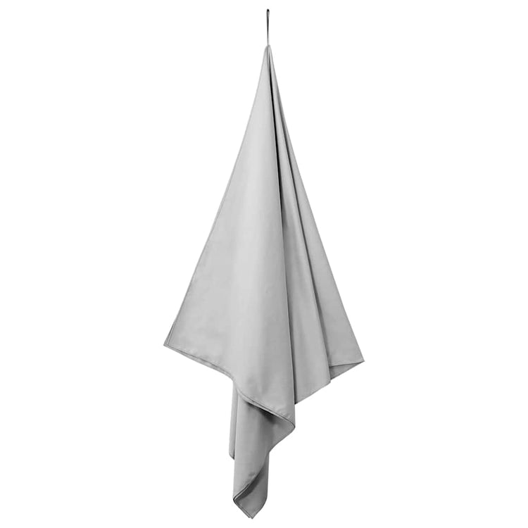 Vidaxl sporthanddoeken 2 st grijs 180 x 90 cm polyester en polyamide