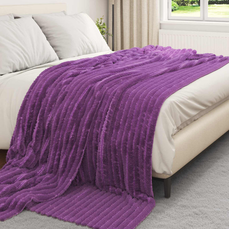 Vidaxl kleden 6 st paars 270 x 240 cm 9.15 kg fleece