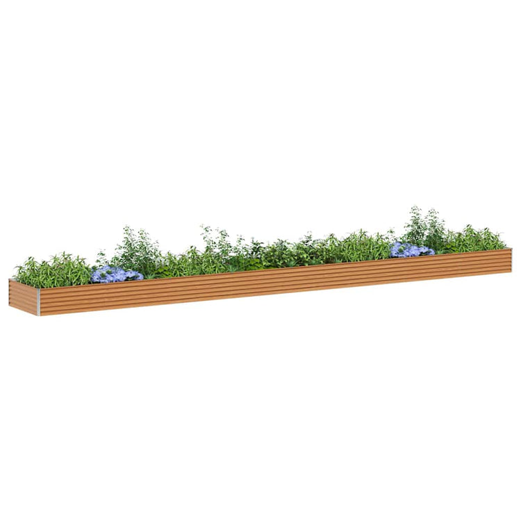 Vidaxl verhoogde plantenbak licht bruin 775 x 100 x 36 cm