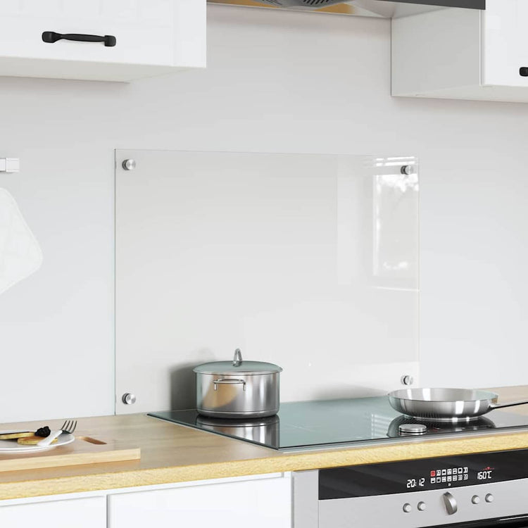 Vidaxl keukenachterwand transparant 70 x 50 cm gehard glas