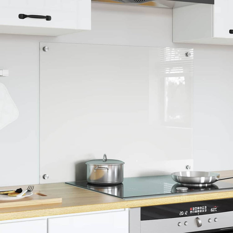Vidaxl keukenachterwand transparant 80 x 60 cm gehard glas
