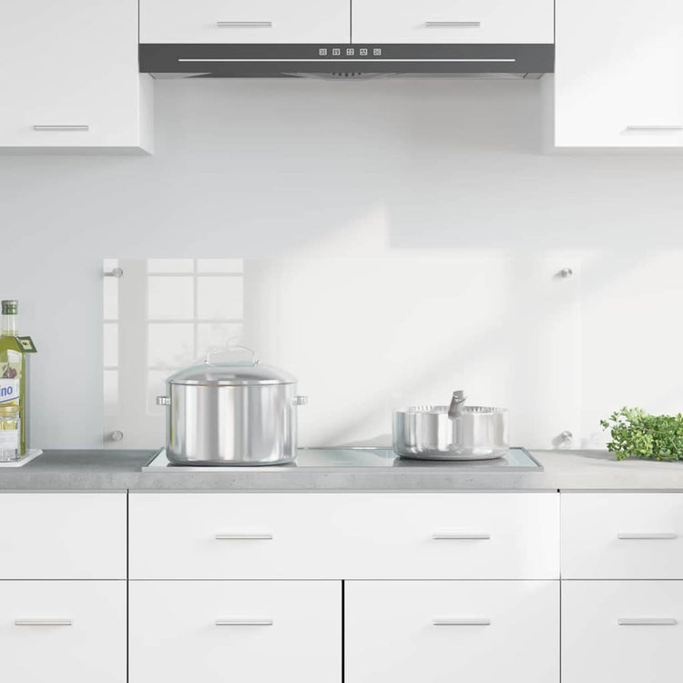 Vidaxl keukenachterwand transparant 100 x 40 cm gehard glas