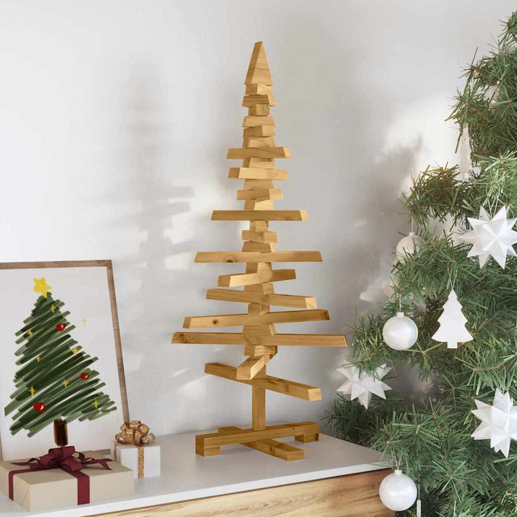 Vidaxl houten kerstboom kotka massief grenenhout