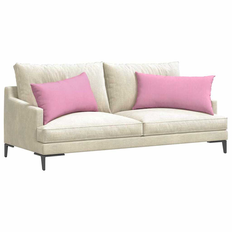 Vidaxl sofa kussens 2 st stof roze 80 x 40 cm