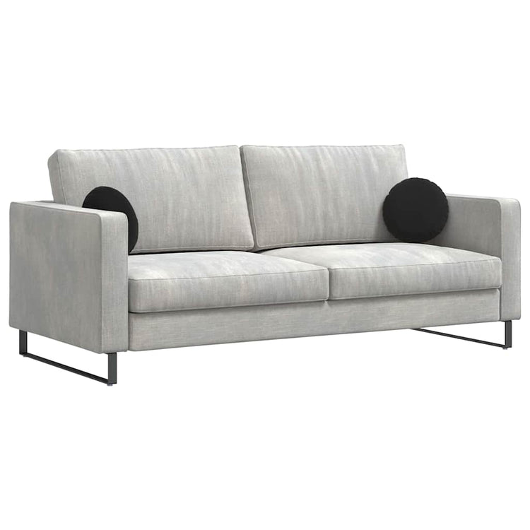Vidaxl zitkussens 2 st fluweel zwart ø30 x 13 cm