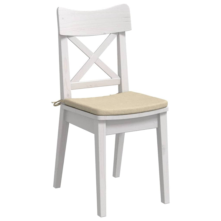 Vidaxl zitkussens 4 st stof crème 40 x 40 x 3 cm