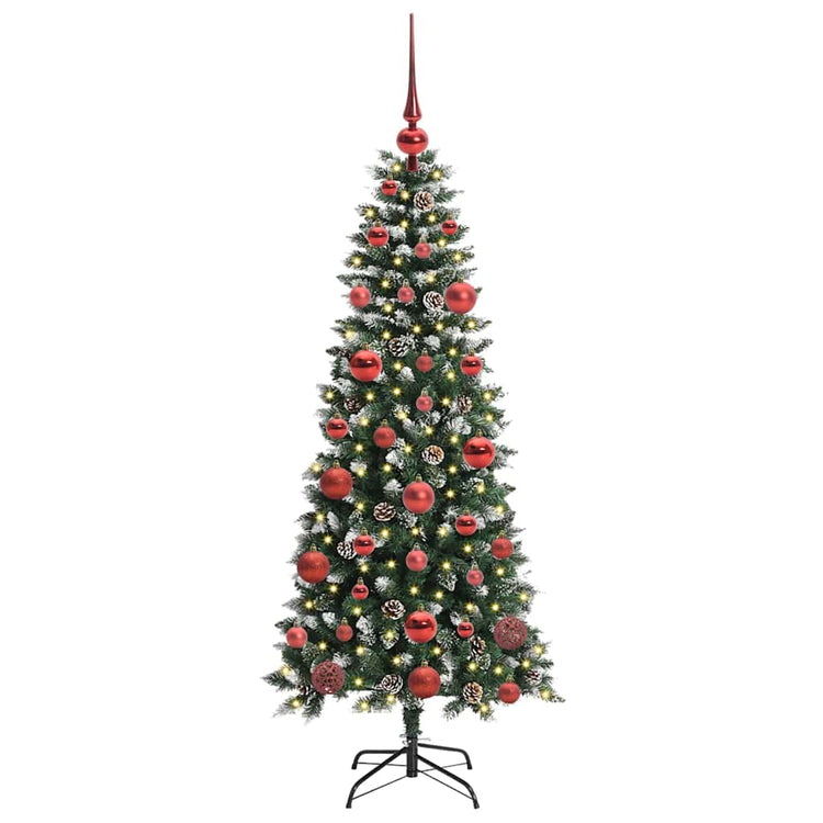 Vidaxl kunstkerstboom groen 150 cm pvc en plastic en staal