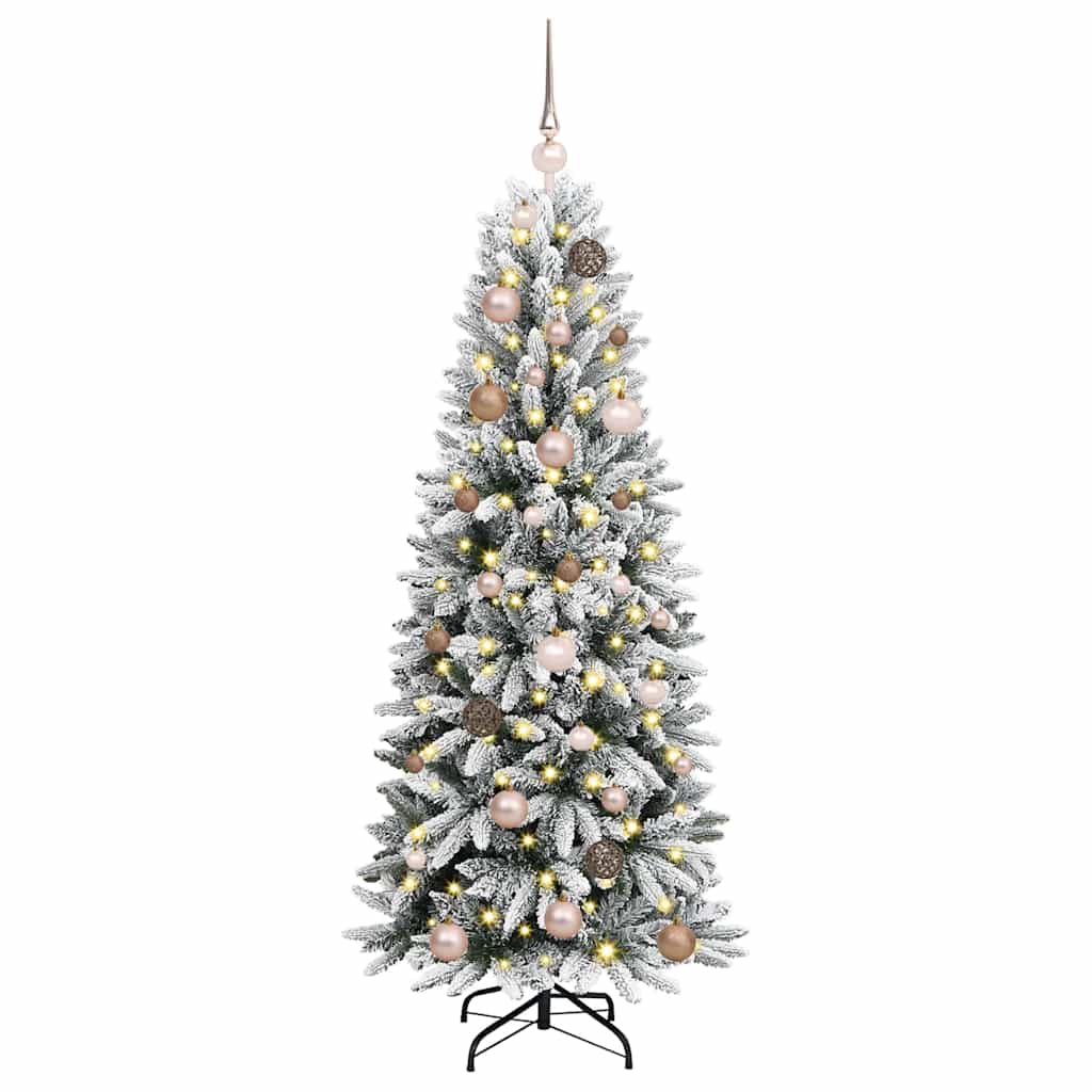Vidaxl kunstkerstboom wit 150 cm pvc en plastic en staal en pe
