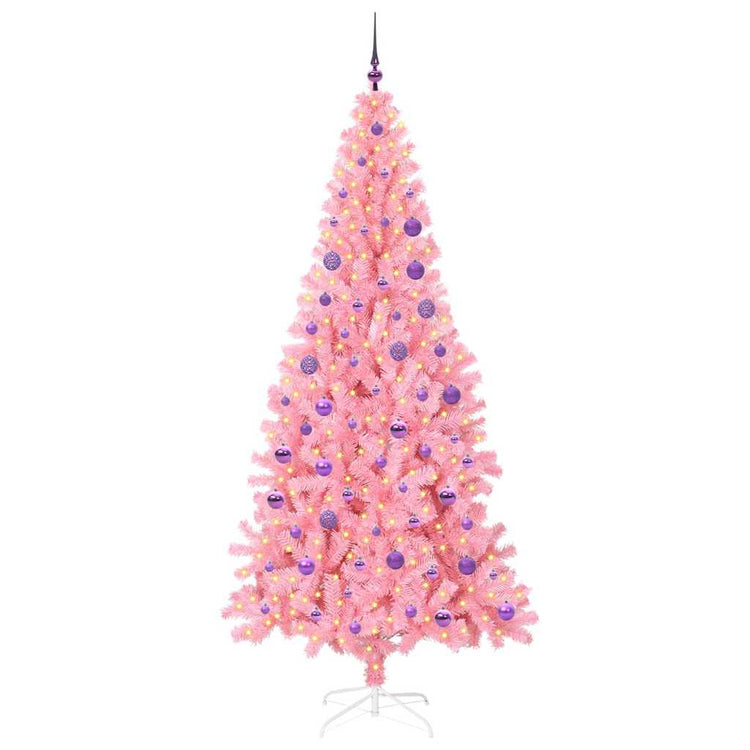 Vidaxl kerstboom roze 180 cm pvc