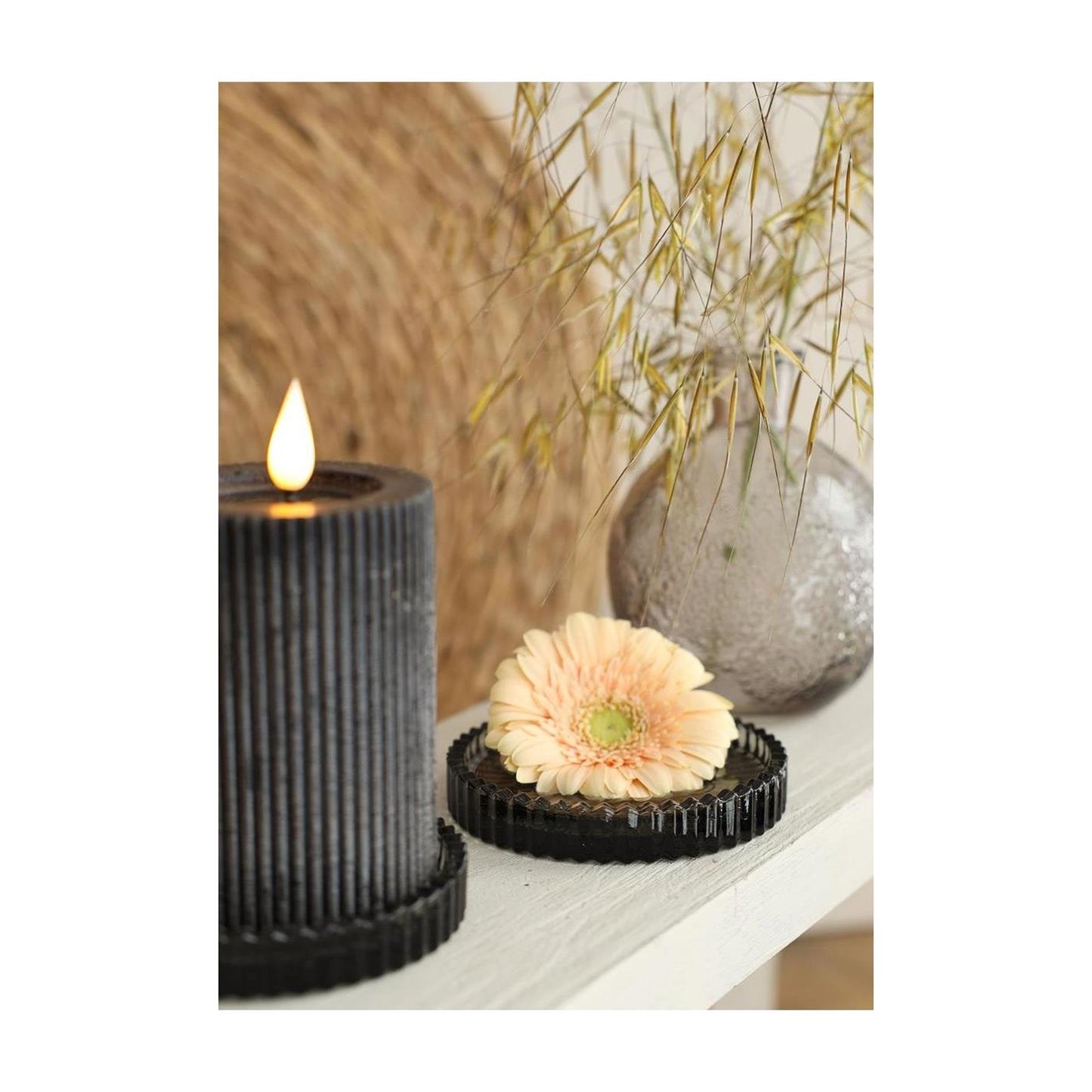 Ideas 4 seasons glazen schaaltjes kate ø10xh6,5cm rookgrijs set 4