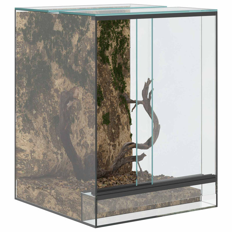 Vidaxl terrarium met opslag transparant 30 x 30 x 40 cm glas